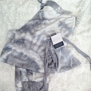 NWT Hello Mello Blue Gray Tie-Dye Jogger Lounge Pants